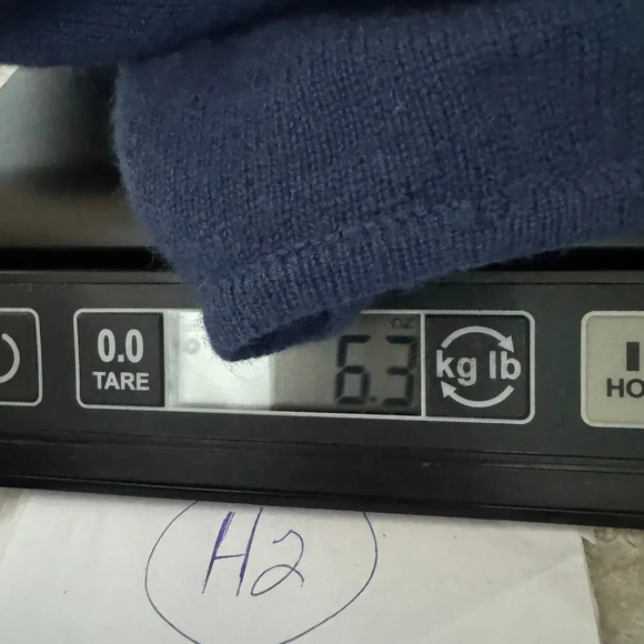 Lord & Taylor Men's Pullover Sweater Size M Blue 2-Ply 100% Cashmere Long Sleeve - Picture 5 of 5